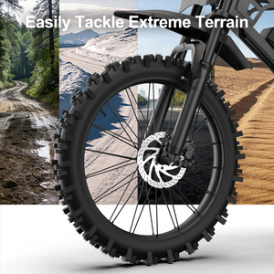 Bicicleta de Montaña con Llantas Gruesas de 17 Pulgadas, Modelo Nuevo V20 Cross, 250W, Hidráulica, QM, Disponible en la UE - Product Image 2