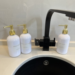 Dispenser di Sapone Liquido Antigoccia da 16oz con Testa della Pompa in Alluminio e Tappo in Materiale ABS <span class=keywords><strong>per</strong></span> <span class=keywords><strong>Lattine</strong></span> - Product Image 5