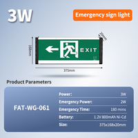 Vente en gros de panneaux de sortie de secours LED ignifuges en aluminium + acrylique, rechargeables - Panneau de sortie de secours avec éclairage pour hôpital
