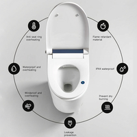 Toilette intelligente intelligente au sol avec télécommande Toilette intelligente automatique