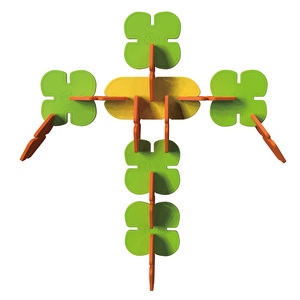 Juego de juguetes de construcción DIY de 80 piezas al por mayor, bloques de copos de nieve coloridos para niños, idea de regalo perfecta - Product Image 4