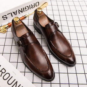 New style fashionable handcrafted genuine leather square-toe men's oxford <b>shoes</b> with anti-slip and massage <b>functions</b> - Product Image 5