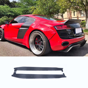 Ailerons avant en fibre de carbone ICOOH pour <span class=keywords><strong>Audi</strong></span> R8V8 V10 2008-2015 - Finition noire, qualité supérieure, ajustement direct - Product Image 4