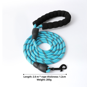 Directo de fábrica, venta al por mayor, varios tamaños, reflectante, duradero, sin estrangulamiento, correa de nailon ajustable para perros para la noche al aire libre - Product Image 6