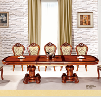 Table à manger rectangulaire en bois de bouleau large, style européen, moderne et minimaliste, durable, en promotion, pour hôtel et maison