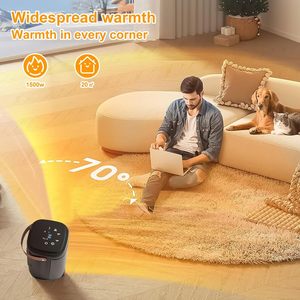 Wholesale Smart Home Heater <b>Heating</b> <b>Fans</b> Remote Control Desk Oscillating for Room Warmer Machine - Product Image 5