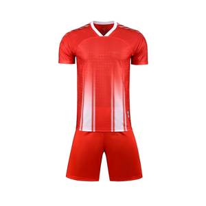 Nome personalizado Logotipo Respirável 100% Poliéster V-neck Soccer Jersey para Adultos Secagem Rápida Camisas Em Branco Verão Outono Futebol Set - Product Image 5