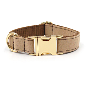 Set hadiah anjing mode kalung hewan peliharaan dan set kerah tali anjing Khusus lucu dan kerah chamois kulit kerah anjing peliharaan - Product Image 6