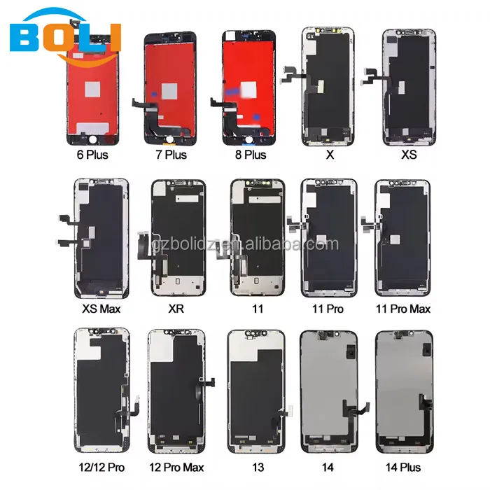 โทรศัพท์มือถือ LCD หน้าจอ OLED สําหรับ iPhone X XR XS สูงสุด 11 12 13 14 15 PRO MAX LCD สําหรับ iPhone 5S 6S 7 8 PLUS OEM จอแสดงผลเดิม