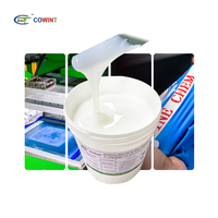 Kaus Kain Cowint Cetak Layar 10 Tempelan Putih Utmatic Mission Paste Tekstil Cetak Layar Tinta Resin Berbasis Air