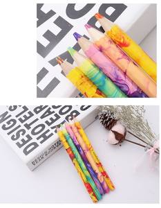 Crayons de peinture <span class=keywords><strong>en</strong></span> bois <span class=keywords><strong>arc</strong></span>-<span class=keywords><strong>en</strong></span>-<span class=keywords><strong>ciel</strong></span> multicolores pour enfants Grands crayons de couleur graduels - Product Image 5