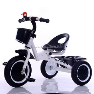 El triciclo de Pedal para niños antivuelco de juguete para montar con cesta ayuda a mejorar el equilibrio después del coche de bebé - Product Image 3