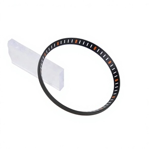 Reloj Clásico SKX007 Negro con Marcadores en Oro Rojo, Amarillo, Azul y Naranja, Anillo de Capítulo - Product Image 5