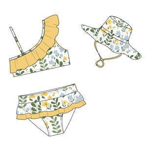 Traje de Baño de Manga Larga para Niñas, Traje de Baño para Bebés y Niños, Conjunto de Traje de Baño de Princesa para Niños - Product Image 3