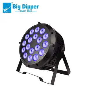 Big Dipper LPC006 แสงพาร์ RGBWYV 6 ใน 1 200W 18*10w สีสําหรับงานแต่งงานดิสโก้บาร์ประสิทธิภาพ