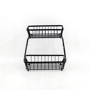Étagère de rangement pour fruits et légumes, style classique, en fer laqué, à un seul niveau, démontable, en bois, pour cuisine et salon, modèle transfrontalier - Product Image 6