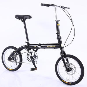WANTUO Vélo pliant miniature de 16 pouces, léger, 6 vitesses, frein à disque, vélo compact <span class=keywords><strong>Trek</strong></span>, pneus 26*2.6\", capacité de charge de 70 kg, portable - Product Image 5