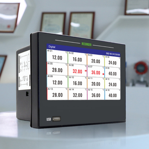 32 kênh dữ liệu logger điều khiển RS485 modbus USB 7-inch LCD hiển thị độ chính xác 0.2% Điện áp nhiệt độ dòng chảy dữ liệu đăng nhập OEM - Product Image 6