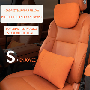 Accessoires de voiture de luxe 2023 - Coussin décoratif en coton confortable, oreiller de repos, coussin de tête en daim de luxe, coussins de siège en cuir - Product Image 4