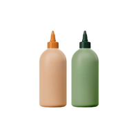 Bouteille d'échantillon d'huile d'olive mate 50ml 100ml 500ml, flacon distributeur d'huile d'olive 16oz Trendplain, bouteille de sauce beurre de cacahuète pour la cuisine