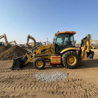 Backhoe Loader CAT420 Bekas Berkualitas Tinggi Mesin 60KW Gearbox 4X4 Roda Mesin Konstruksi Beban Terukur 2 Ton Dijual