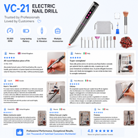Vantrend Beauty Aluminium Pen-vormige 35000 RPM Hoge Snelheid Elektrische Nagelboormachine Professionele Draagbare Nagelsalonapparatuur