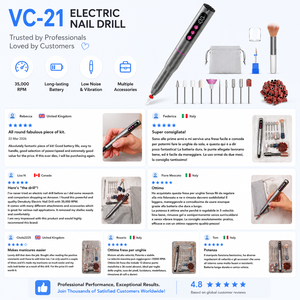 Machine à percer les ongles électrique à grande vitesse Vantrend Beauty en forme de stylo en aluminium 35000 tr/min, équipement professionnel portable pour salon de <span class=keywords><strong>manucure</strong></span> - Product Image 4