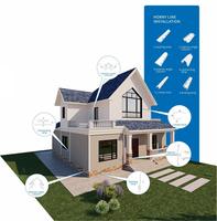 Revêtement mural en PVC vinyle imperméable moderne, panneau mural de haute qualité, flexible, pour la décoration extérieure des maisons, gratuit pour l'intérieur