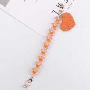 Cadena con <span class=keywords><strong>abalorio</strong></span> para teléfono móvil, cadena personalizable con forma de corazón para iphone y smartphone - Product Image 5