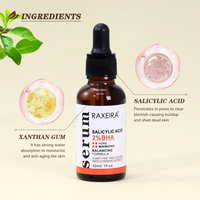 Vente chaude Sérum Exfoliant À L'Acide Salicylique 2% BHA Visage Anti-Rides Anti-âge Anti Acné Glycolique Acide Salicylique Sérum Pour Le Visage