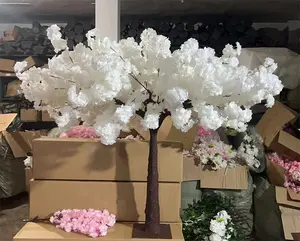 A-1549白色樱花摆件150厘米小扩展天篷人造樱花树婚礼装饰