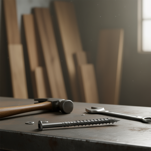 Tornillo para madera Swg de 8 mm y 400 mm, perfil T, acero galvanizado, cabeza plana, estándar métrico, 10 piezas - Product Image 2