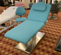 Lit de beauté électrique multifonctionnel réglable pour salon de massage au design moderne et luxueux Table de massage