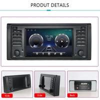 Autoradio de navigation Android 4 cœurs 8 cœurs 7 pouces 64 Go 128 Go 32 Go pour BMW X5 E53 E38 E39