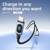LKTOP 100W Kabel Transfer Data USB-C Ganda Port Aluminium Alloy Inti Tembaga Nylon PVC untuk Aksesoris Drone DJI 1 Meter