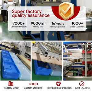 Tái chế dùng một lần PS màu xanh thực phẩm khay nhựa cho hãng hàng không phục vụ hộp - Product Image 6