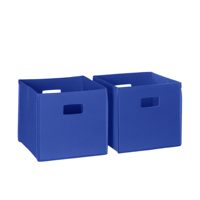 Cubos de Almacenamiento Plegables de 10 Pulgadas, Cajas Organizadoras de Tela con Asas para el Hogar, Juego de 2
