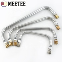 Meetee BS212 sac accessoires bricolage à la main en métal pochette pièces en aluminium Tube sacs docteur sac à main cadre portefeuille fermoir cadre