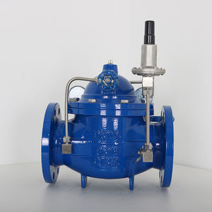 Suministro de fábrica 200X Ducción Lron Brida manual Válvula reguladora de presión de agua Grifo Válvula de control de fuego de agua - Product Image 1