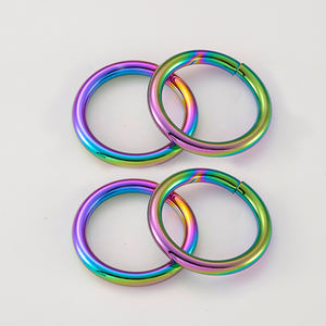 แหวนเชื่อมวงแหวนโลหะรูปวงรี15มม. 18มม. หัวเข็มขัดเชื่อมสปริงเชื่อมโอริงโลหะวงแหวนโลหะแบบแข็งสำหรับกระเป๋า - Product Image 2