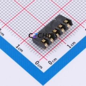GT-BTP30005-0240B-019B Blade/Spring Contact Battery Connector SMD,P=3mm Connector Spring Contact Type 3mm 5P Vertical Mount - Product Image 2