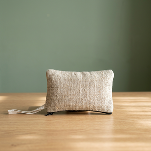 Pochette cosmétique légère en chanvre écologique, doublée de coton, avec fermeture éclair, personnalisable avec logo, pour voyage durable - Product Image 6