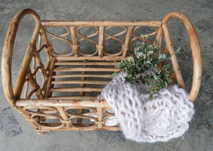 Cuna de Mimbre Suave Hecha a Mano para Muñecas, Modelo 2024, Cuna para Muñecas de Peluche, Muebles de Bambú, Cuna para Muñecas, Mejor Precio - Product Image 2