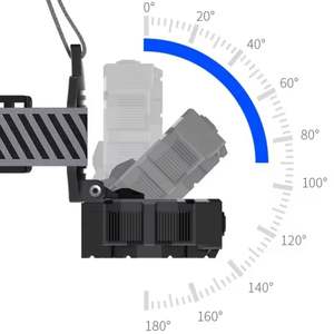 WOSEN Super Bright 8 modes USB Rechargeable Waterproof Large Floodlight Adjustable Beam COB Red Warning Night Running Camping ABS - Product Image 3