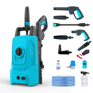 <span class=keywords><strong>Idropulitrice</strong></span> Elettrica E-wash C305-1400 con Ugello Turbo Jet, 1400W 11Mpa, Pompa d'Acqua Portatile per Attrezzi e Attrezzature per Lavaggio Auto - Product Image 1