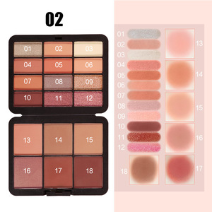 BSIMONE Dazzle Charm Palette Ombretto e Fard 12 Colori Opachi, Shimmer e Glitter Tonalità Calde <span class=keywords><strong>2</strong></span> in 1 - Product Image 4