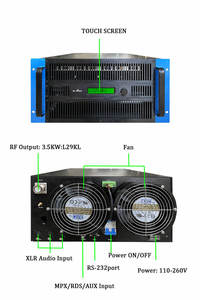 Máy phát sóng FM tầm xa <span class=keywords><strong>3KW</strong></span> cho các đài phát thanh 3000W Thiết bị phát sóng - Product Image 2