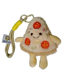 Peluche Pizza Mignonne Personnalisable, Jouet en Peluche Alimentaire Doux, Porte-clés Cadeau pour Enfants, Idéal pour les Fêtes d'Anniversaire - Product Image 1