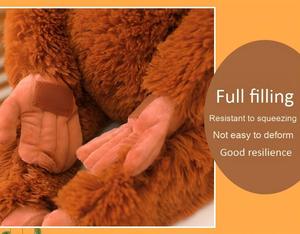 Peluche de Gorila Colgante en Oferta, Peluche de Animal con Brazos y Piernas Largos, Juguete de Peluche de Mono, Decoración Colgante - Product Image 3