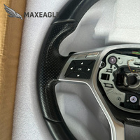 Volant sport en cuir et fibre de carbone forgée pour Mercedes Classe C Classe E W204 W212 C63 E63 AMG SLK CLS Accessoires auto